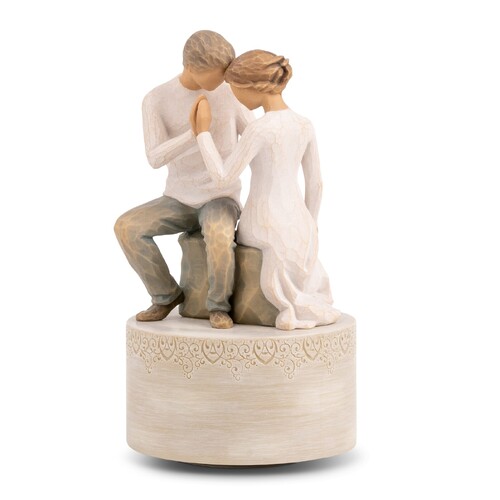 Willow Tree Musical Figurine 17cm Around You Love Theme from Romeo and Juliet, Whitehill 27465