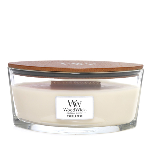 WoodWick Scented Candle Vanilla Bean Ellipse WW76112