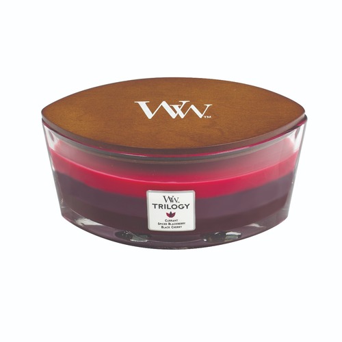 WoodWick Scented Candle Sun Ripened Berries Trilogy Ellipse 453g WW76972