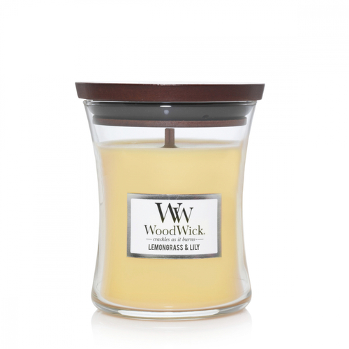 WoodWick Scented Candle Lemongrass & Lily Medium 275g WW92065