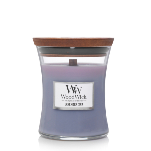 WoodWick Scented Candle Lavender Spa Medium 275g WW92492