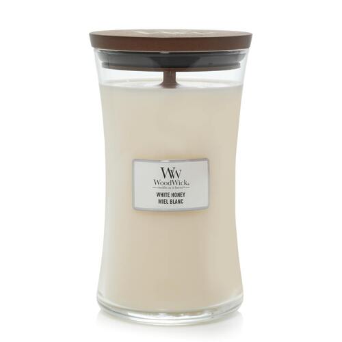 WoodWick Scented Candle White Honey Large 609g WW93026