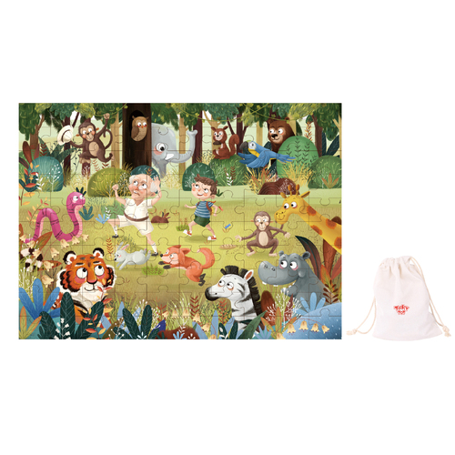 Tooky Toy Jigsaw Puzzle 100 Piece Forest, Eleganter TKG068