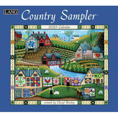 2023 Calendar Country Sampler by Cheryl Bartley, LANG 23991001906 Lang