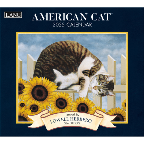 2025 LANG Calendar American Cat by Lowell Herrero Wall, Lang 25991001889