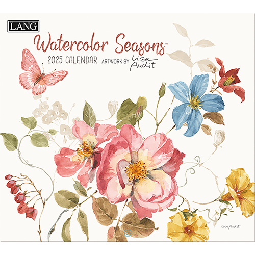 2025 LANG Calendar Watercolor Seasons by Lisa Audit Wall, Lang 25991002011