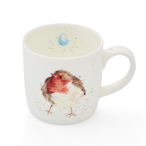 Wrendale Designs Mug 300mL Robin Garden Friend, Whitehill MMLK5629-XS