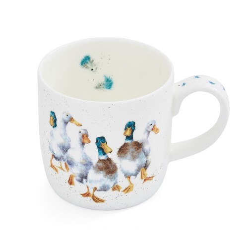 Wrendale Designs Mug 300mL Quackers Ducks, Whitehill MMPP5629-XS