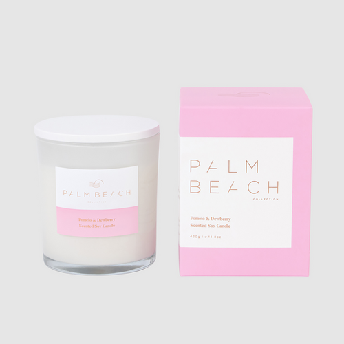 Palm Beach Scented Soy Candle Standard 420g - Pomelo & Dewberry MCXPDW