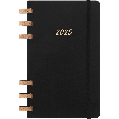 2025 Diary Moleskine Solar Planner Large Wkly/Mthly Spiral Black M-DSSPB12MWH3Y25