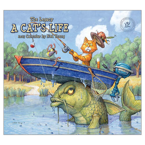 2025 Calendar A Cat's Life by Ned Young Wall, Legacy WCA91494