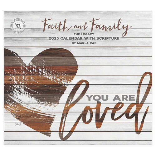 2025 Calendar Faith And Family With Scripture by Marla Rae Wall, Legacy WCA93707