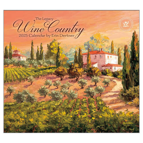 2025 Calendar Wine Country by Erin Dertner Wall, Legacy WCA93738