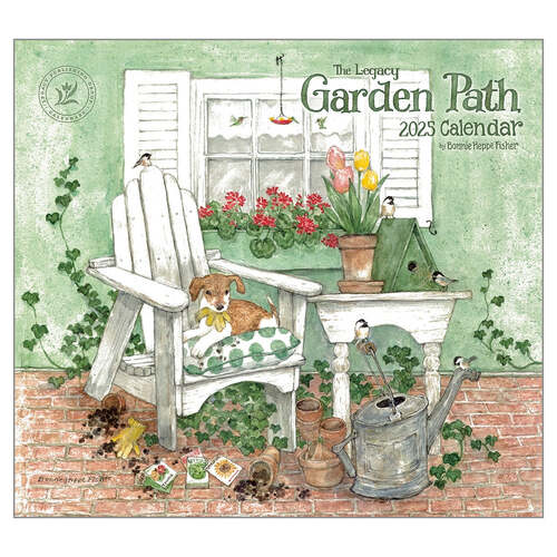 2025 Legacy Calendar Garden Path by Bonnie Heppe Fisher Wall, Legacy WCA94332