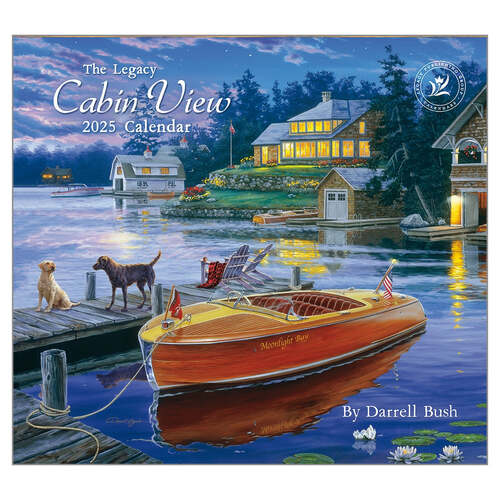 2025 Legacy Calendar Cabin View by Darrell Bush Wall, Legacy WCA90198