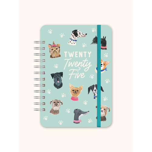 2025 17-Month Planner Do It All Doggone Cute Weekly/Monthly Orange Circle Studio 25338