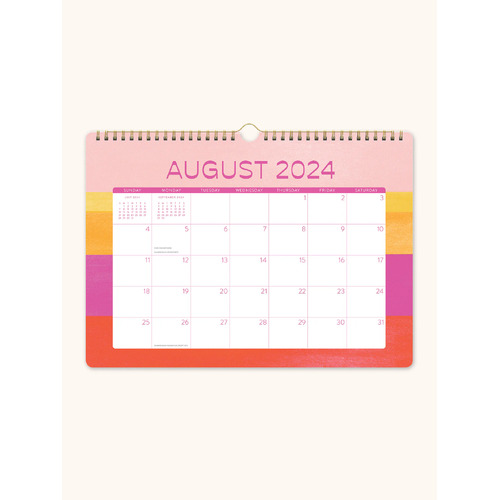 2025 Calendar Color Theory Deluxe Wall Orange Circle Studio 25100