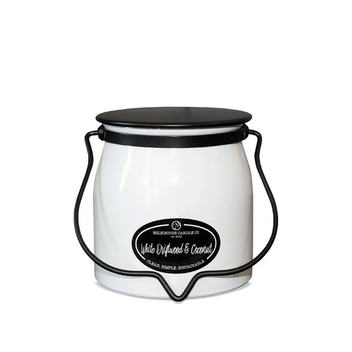 Milkhouse Candle Co. Butter Jar Candle Small 453g - White Driftwood & Coconut MC29605