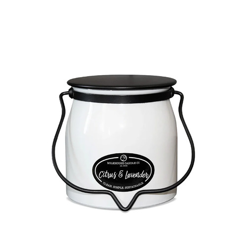 Milkhouse Candle Co. Butter Jar Candle Small 453g - Citrus & Lavender MC21605