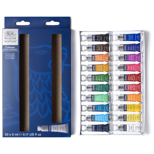 Winsor & Newton Cotman Watercolour 5mL x 20 Tube Collection