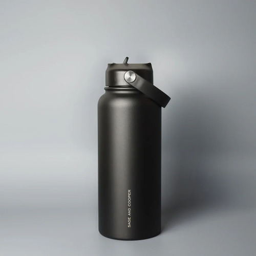 Sage & Cooper Insulated Drink Bottle 1L Black S777.06