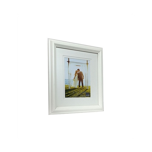 Profile Photo Frame - White - Holds a 13cm x 18cm Photo