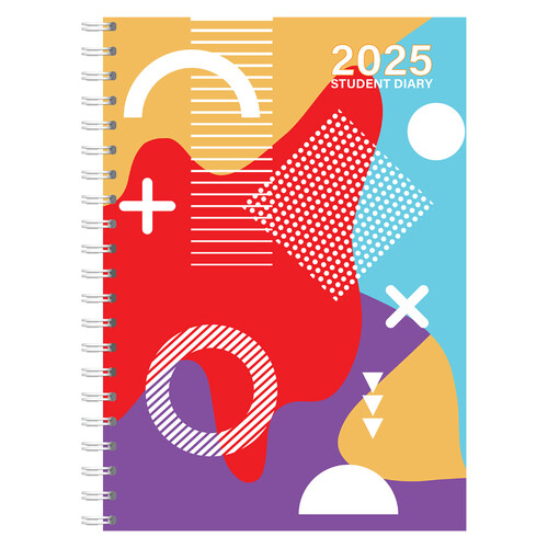 2025 Diary Cumberland Student A5 Week to View Spiral 57PS25