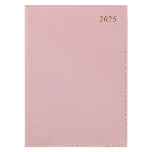 2025 Diary Cumberland Soho A5 Day to Page Misty Rose Spiral PVC 51SSHPK25