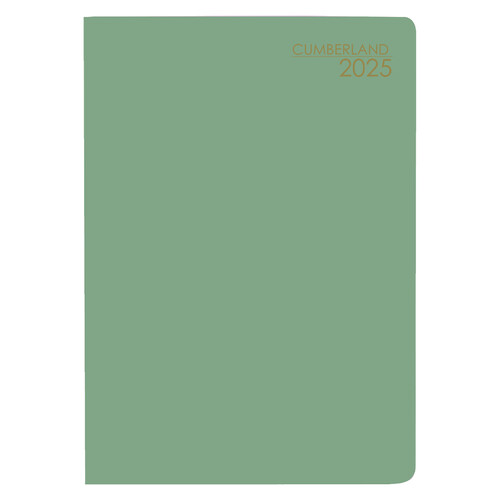 2025 Diary Cumberland Pocket A7 Week to View Green 77ASS25