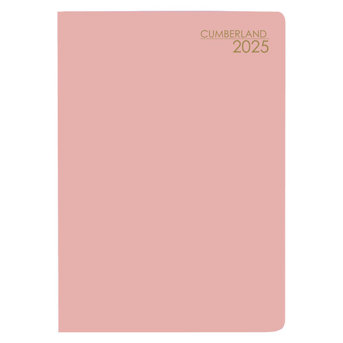 2025 Diary Cumberland Pocket A7 Week to View Pink 77ASS25