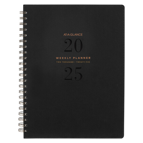 2025 Planner At-A-Glance Signature A4 Weekly/Monthly Black AAG300525