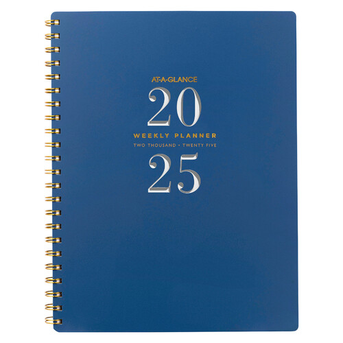 2025 Planner At-A-Glance Signature Lite Classic A4 Weekly/Monthly Blue AAG301325CB