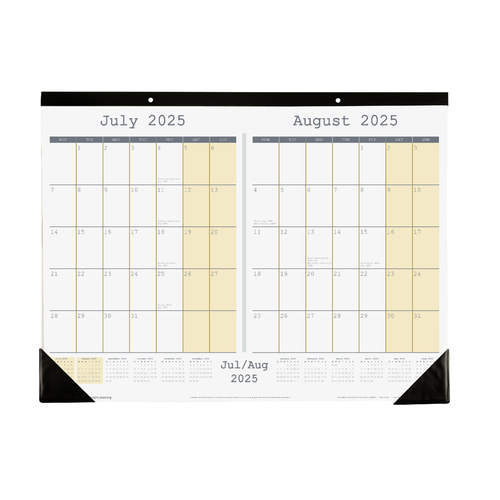 2025-2026 Financial Year Planner Sasco 555x430mm Bi-Monthly Desk 7622526