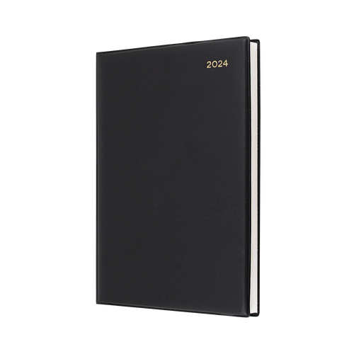 2024 Diary Collins Belmont Desk Quarto Week to View Black QBA47.V99