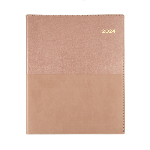 2024 Diary Collins Vanessa Quarto Week to View Rose Gold 325.V49