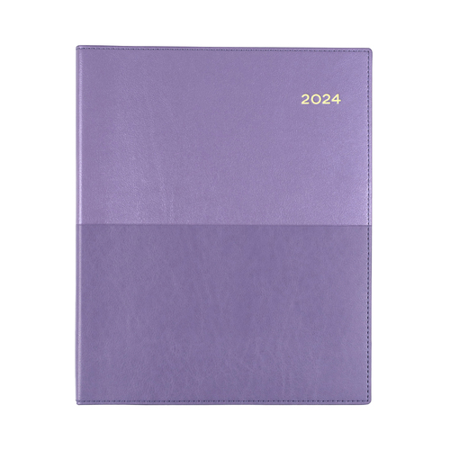 2024 Diary Collins Vanessa Quarto Week to View Purple 325.V55