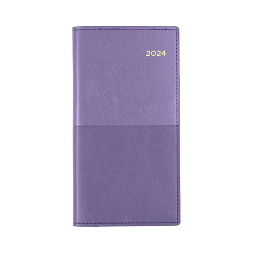 2024 Diary Collins Vanessa B6/7 Week to View Purple Landscape 375.V55