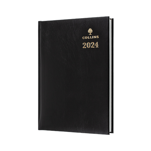 2024 Diary Collins Sterling A5 Day to Page Black 184.P99