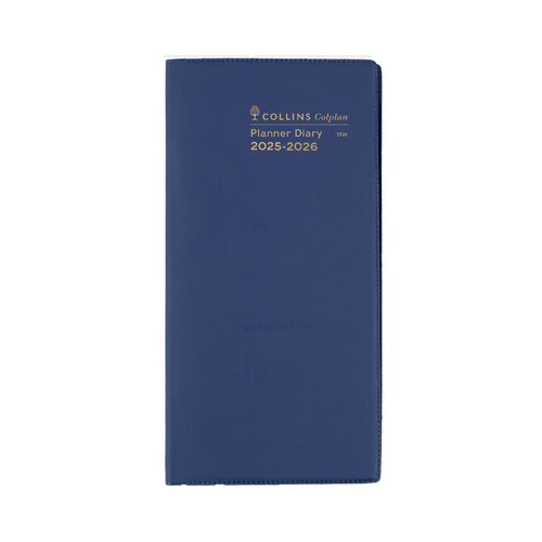 2025-2026 2-Year Diary Collins Colplan B6/7 Month to View Plain Navy 11W.V59 PL