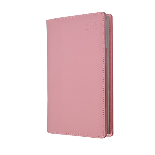 2025 Diary Debden Associate II B6/7 Slim Week to View Vertical Pink 4651.U50