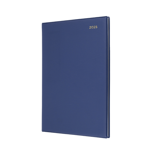 2025 Diary Collins Belmont Desk A4 2 Days to a Page Navy 247.V59