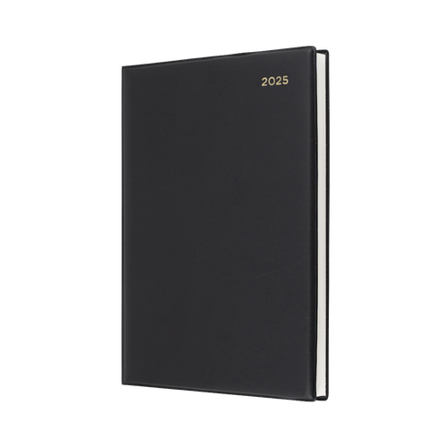 2025 Diary Collins Belmont Desk Quarto Week to View Black QBA47.V99