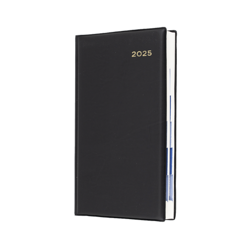 2025 Diary Collins Belmont Desk Octavo Day to Page Black 61PA.V99