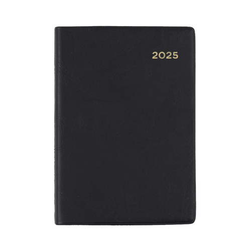 2025 Diary Collins Belmont Pocket A7 Day to Page Black 137.V99