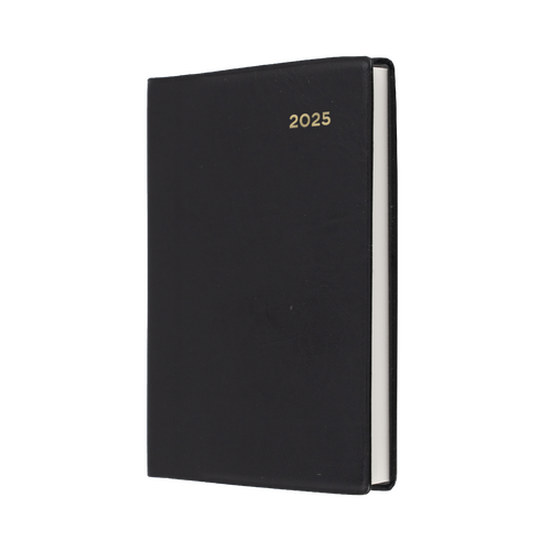 2025 Diary Collins Belmont Pocket A7 2 Days to a Page Black 237.V99