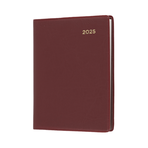 2025 Diary Collins Belmont Pocket A7 Week to View w/ Pencil Burgundy 337P.V78