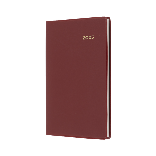 2025 Diary Collins Belmont Pocket B7R Week to View Burgundy 357.V78