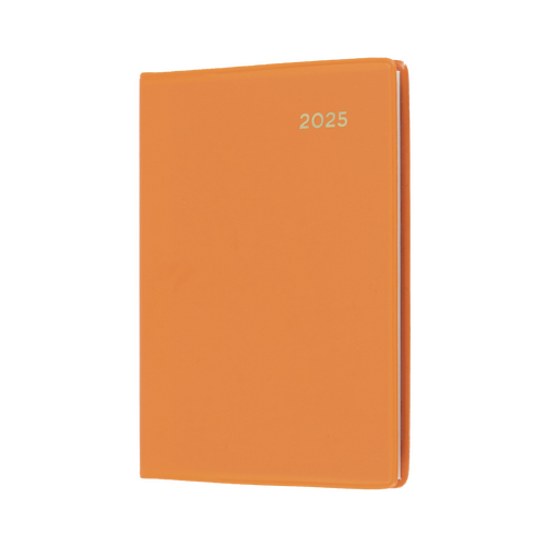 2025 Diary Collins Belmont Colours A7 Pocket Week to View Orange 337.V44