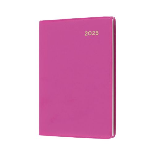 2025 Diary Collins Belmont Colours A7 Pocket Week to View Pink 337.V50