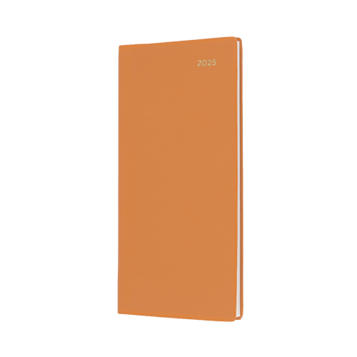 2025 Diary Collins Belmont Colours B6/7 Slim Week to View Portrait Orange 377P.V44